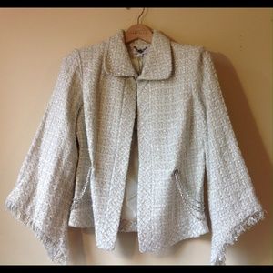 Joseph A White Silver Blazer Metallic Metal Chain